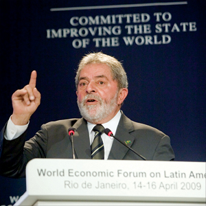 O vexame do fórum econômico mundial: o ex-presidente Lula marcou presença em Davos