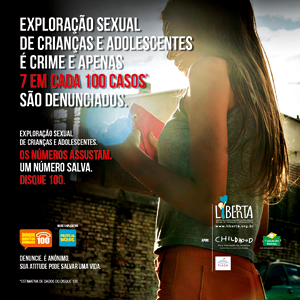 Propaganda do bem: o Instituto Liberta faz campanha, com narração da apresentadora Xuxa Meneghel para combater a prostituição infantil