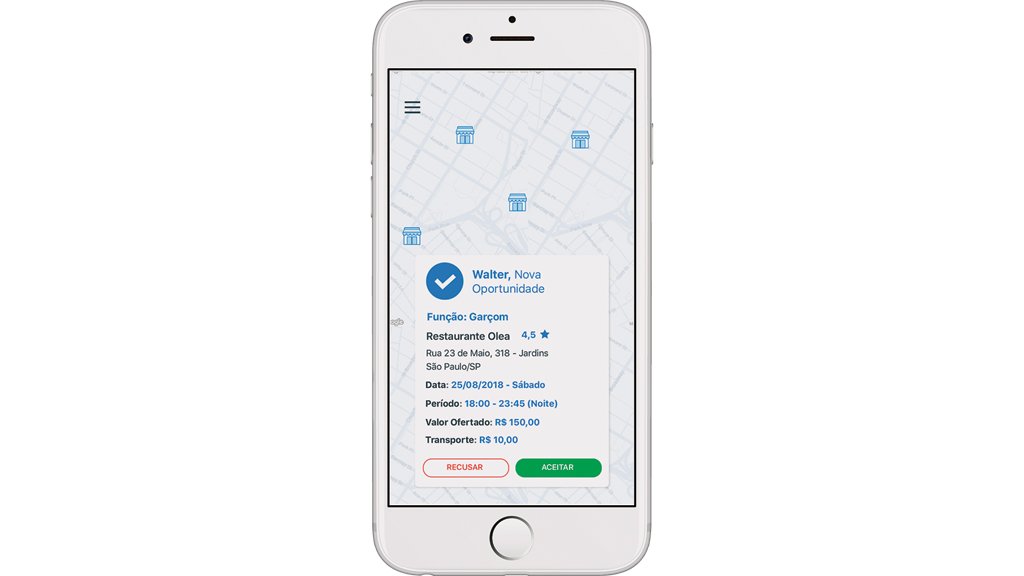 Um Uber para garçons e cozinheiros Um Uber para garçons e cozinheiros