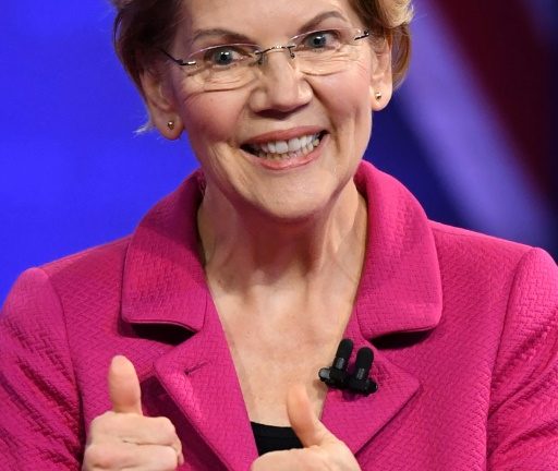Senadora americana Elizabeth Warren, pré-candidata nas primárias do Partido Democrata, em 10 de outubro de 2019 - AFP/Arquivos
