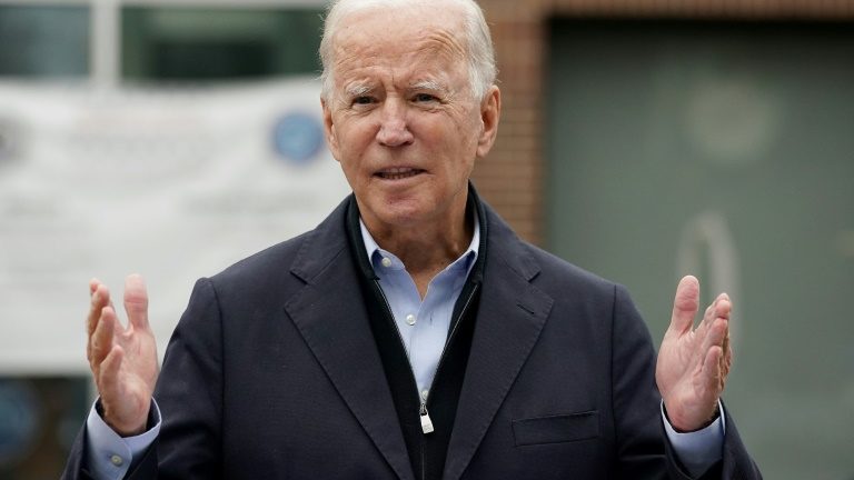 O candidato democrata Joe Biden em Chester, Pensilvânia - AFP