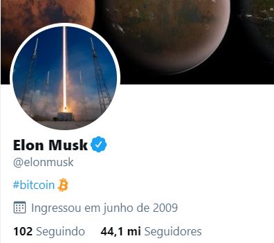 Bastou mudar a descrição de sua página no Twitter que Elon Musk fez o Bitcoin valorizar