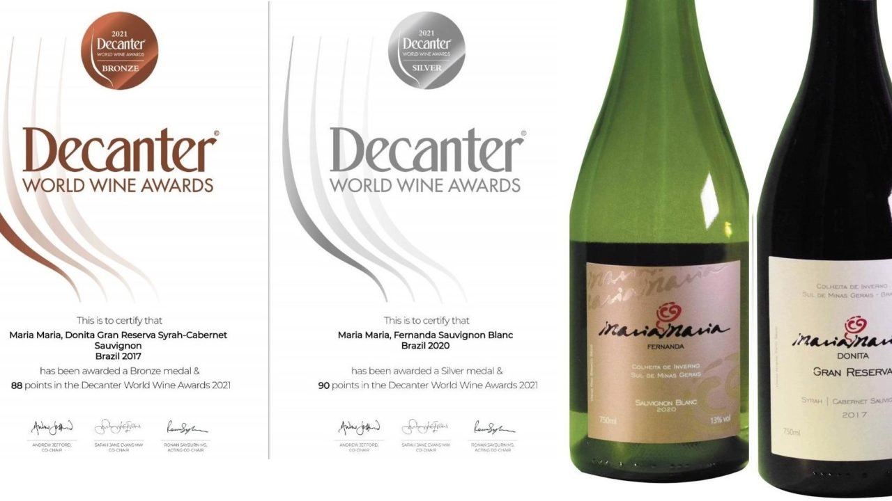 Mais dois prêmios da Decanter para a vinícola mineira Maria Maria Mais dois prêmios da Decanter para a vinícola mineira Maria Maria