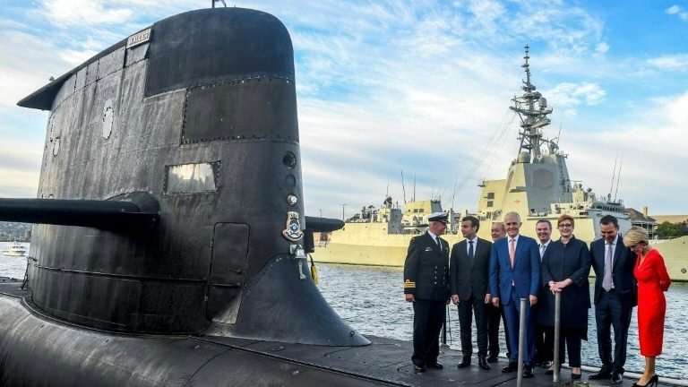 Macron e Biden conversarão sobre disputa por submarinos na Austrália Macron e Biden conversarão sobre disputa por submarinos na Austrália