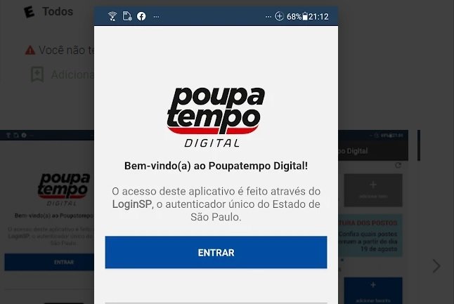 Crédito: Reprodução/Site Poupatempo Crédito: Reprodução/Site Poupatempo