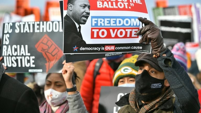 Família de Martin Luther King se une a pedido de reforma eleitoral nos EUA Família de Martin Luther King se une a pedido de reforma eleitoral nos EUA
