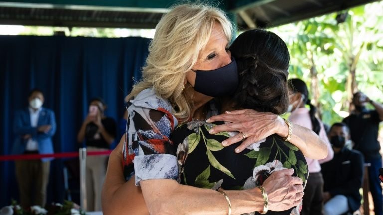 Jill Biden anuncia no Panamá aumento de fundo dos EUA contra HIV Jill Biden anuncia no Panamá aumento de fundo dos EUA contra HIV