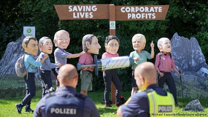 Protestos antecedem cúpula do G7 na Alemanha Protestos antecedem cúpula do G7 na Alemanha