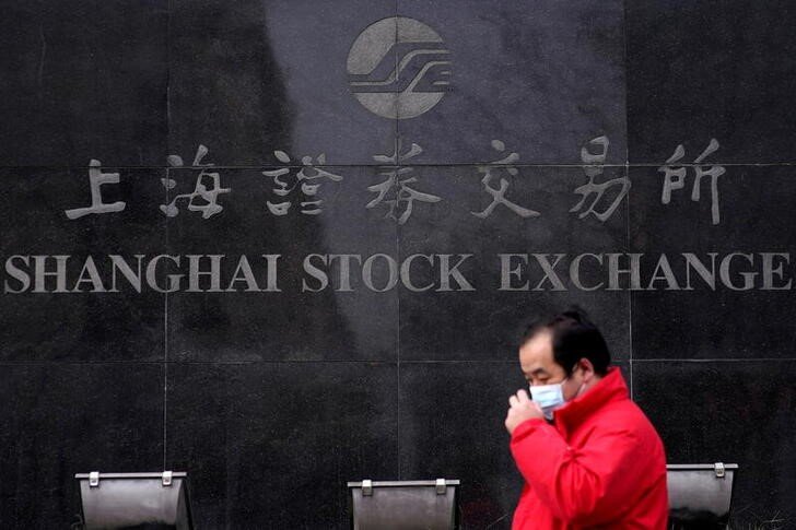 Ações chinesas piores semanas com travamentos em Xangai
