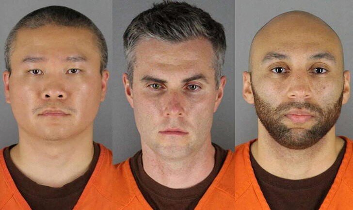 Três ex-policiais de Mineápolis são julgados por prisão de George Floyd Três ex-policiais de Mineápolis são julgados por prisão de George Floyd